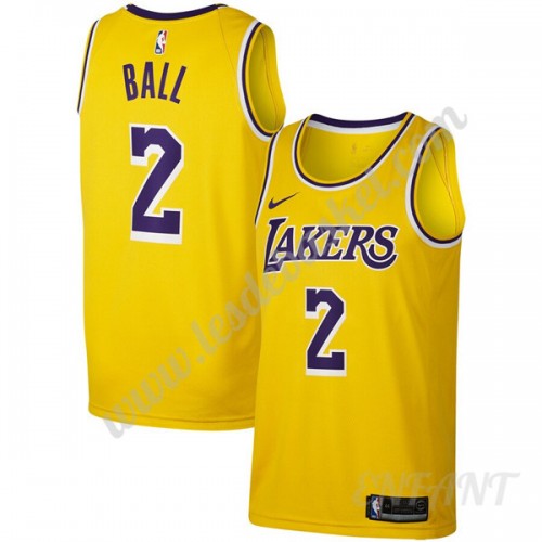 Maillot De Basket Enfant Los Angeles Lakers 2019-20 Lonzo Ball 2# Or Icon  Edition Swingman