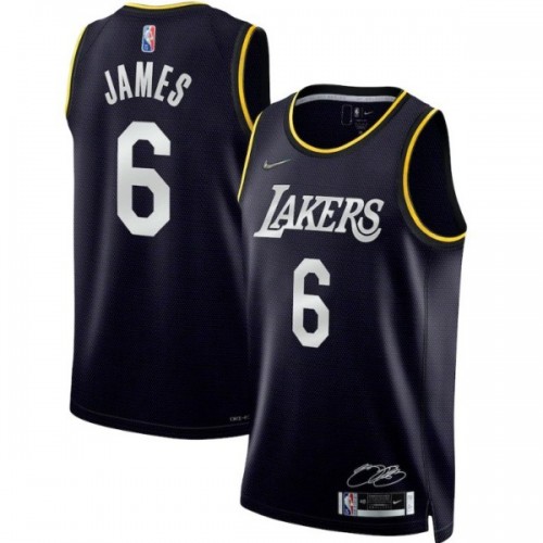 Maillot NBA Los Angeles Lakers 2022-23 LeBron James 6# Noir MVP